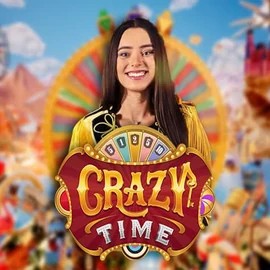 Official Live Casino logo: Crazy Time by Evolution at Spinalto Casino