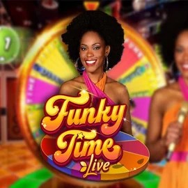 Funky Time slot logo by Evolution at Spinalto Casino