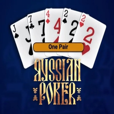 Russian Poker online game logo by OneTouch Games on spinaltocasinoo.gr